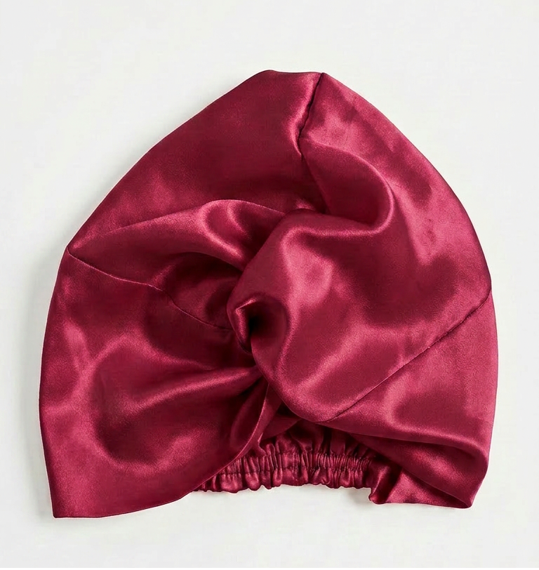 hedvábný turban na vlasy